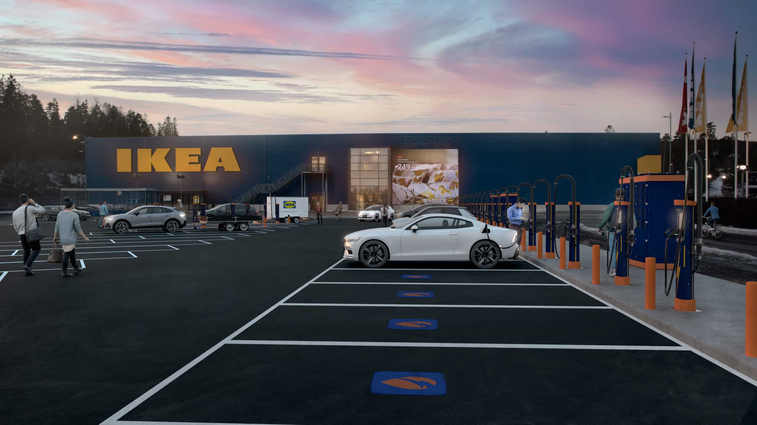 Nu bygger Recharge tillsammans med IKEA, 700 nya laddpunkter över hela Sverige – Borlänge först ut!